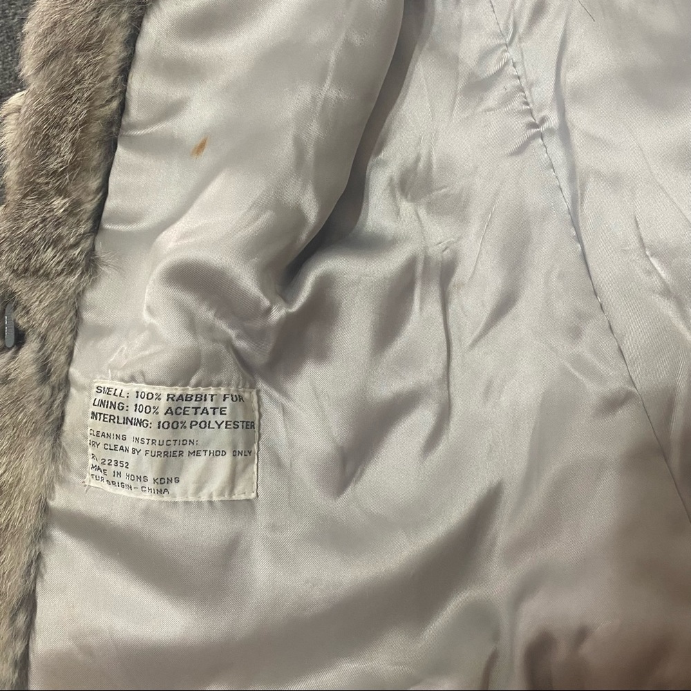 Real Rabbit Fur Coat - Picture 2 of 8
